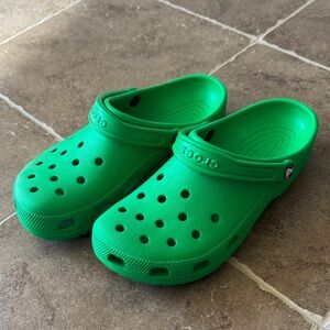 CROCS Men's (or Women’s) Vibrant Green Slip-On Loafers